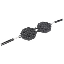 Aluminium-Eierwaffelpresse 15x37,5cm antihaftbeschichtet für Haushalt & Gewerbe