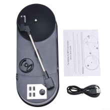 Record Player Compact Design, Vinyl To Digital Conversion, BuiltIn SD Card Slot