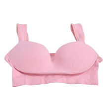Women's Pink Full Coverage Wireless Nursing Bra L, Comfy Support