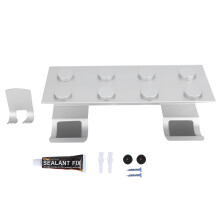 Supporto per laptop da scrivania dal design minimalista, in lega di alluminio resistente, anticorrosione, con cuscinetti in silicone antigraffio,