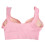 Women's Pink Full Coverage Wireless Nursing Bra L, Comfy Support 3