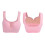 Women's Pink Full Coverage Wireless Nursing Bra L, Comfy Support 13
