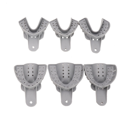 Professional Dental Tools, Smooth Surface Perforated Impression Trays, High-Grade Plastic For Safe Usage, Steady Flow Of Impression Material, Adjusta 1