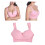 Women's Pink Full Coverage Wireless Nursing Bra L, Comfy Support 14