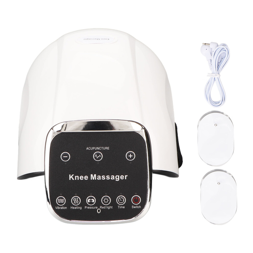 Portable Knee Massager with Vibration Modes and 3 Heating Temperatures, Hook And Loop for Customizable Fit, Auto Shutoff for Safe Use, Your Ultimate
