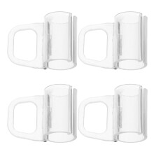 4Pcs Transparent Bottom Rail Pull Handles for Cordless Window Blinds