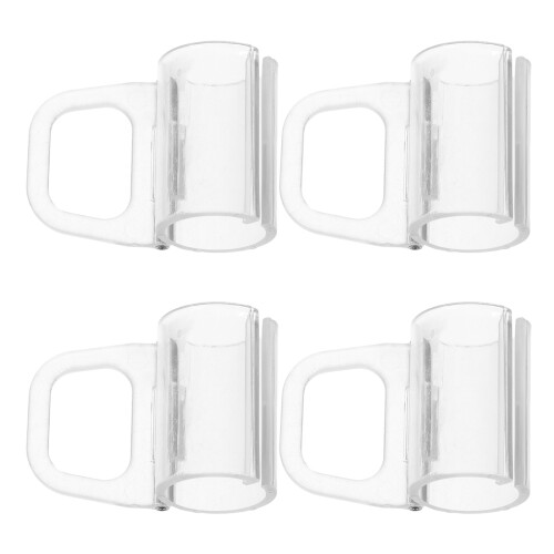 4Pcs Transparent Bottom Rail Pull Handles for Cordless Window Blinds