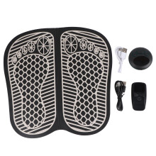 Coussinet stimulateur de pied, en cuir PU étanche, rechargeable, avec télécommande et écran LCD pour des réglages personnalisables et