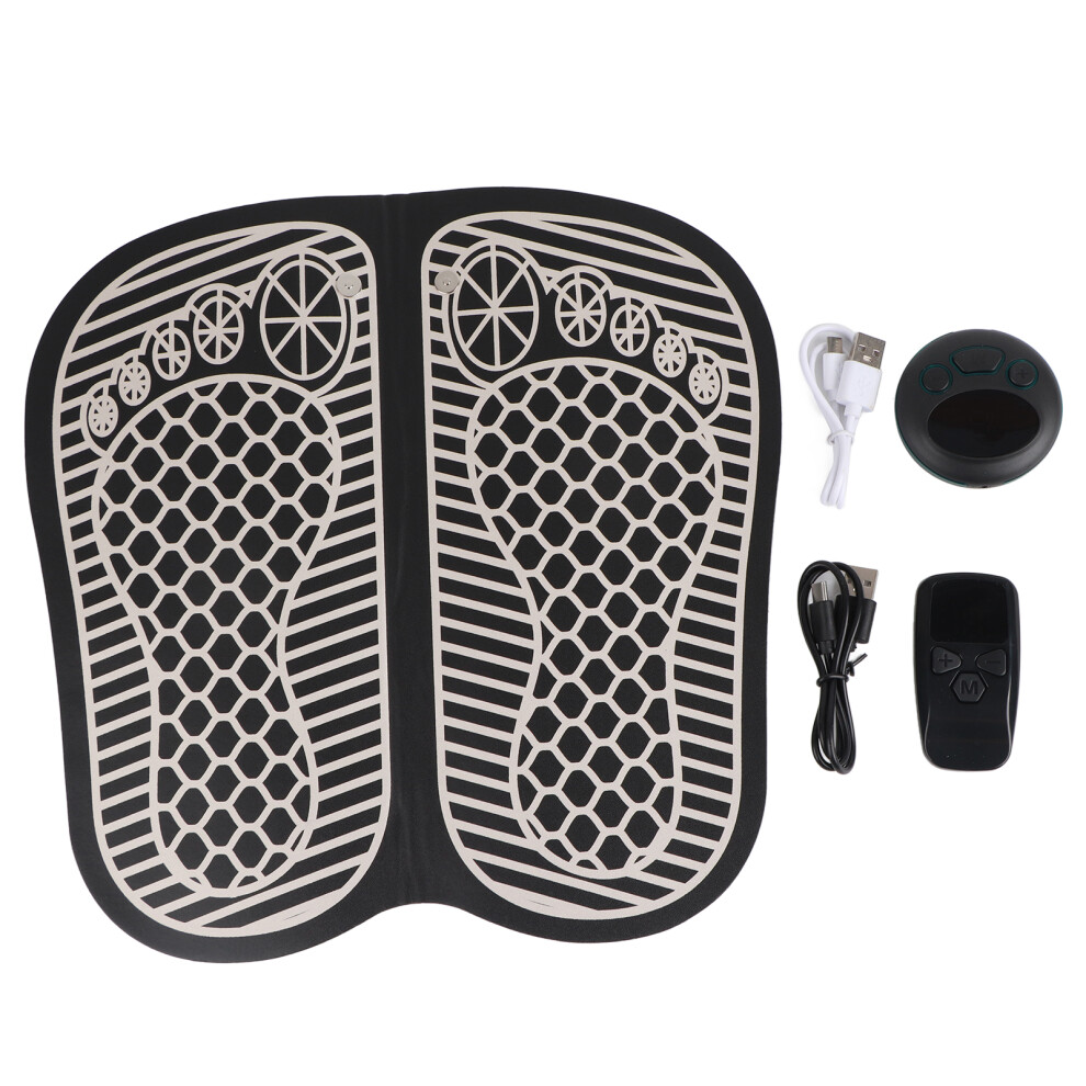 Foot Massager, Transcutaneous Electronic Nerve Stimulator Rechargeable With Remote Control And Lcd Display For Muscle Relaxation & Soothing Comfort,