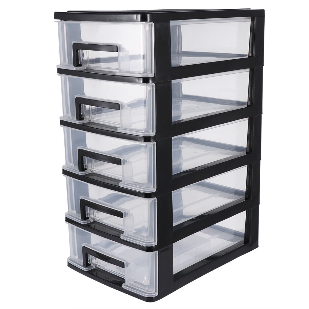 Plastic Drawers Organizer Tower, Large Capacity Desktop Storage Case With Transparent Appearance, Drawer Organizer For Home Office Stationery, 9433291568828