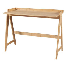 Bureau adulto - HELLOSHOP26 - 03_0009055 - Bambù naturale - 123x53x80 cm - Design senza tempo