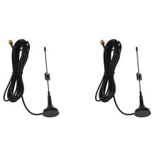 2X Dual Band Vhf Uhf 136-174Mhz 400-470Mhz Ham Radio Antenne Handheld Two Way Radio Magnetische Basis SMA Mannelijke Antenne