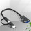 3X 2 in 1 USB 3.0 OTG Adapter Cable Type-C Micro-USB to USB 3.0 Interface Converter Black 4
