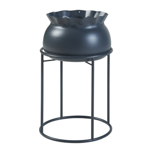 Supporto per piante stile intramontabile 38 x 24 cm nero 03_0010353