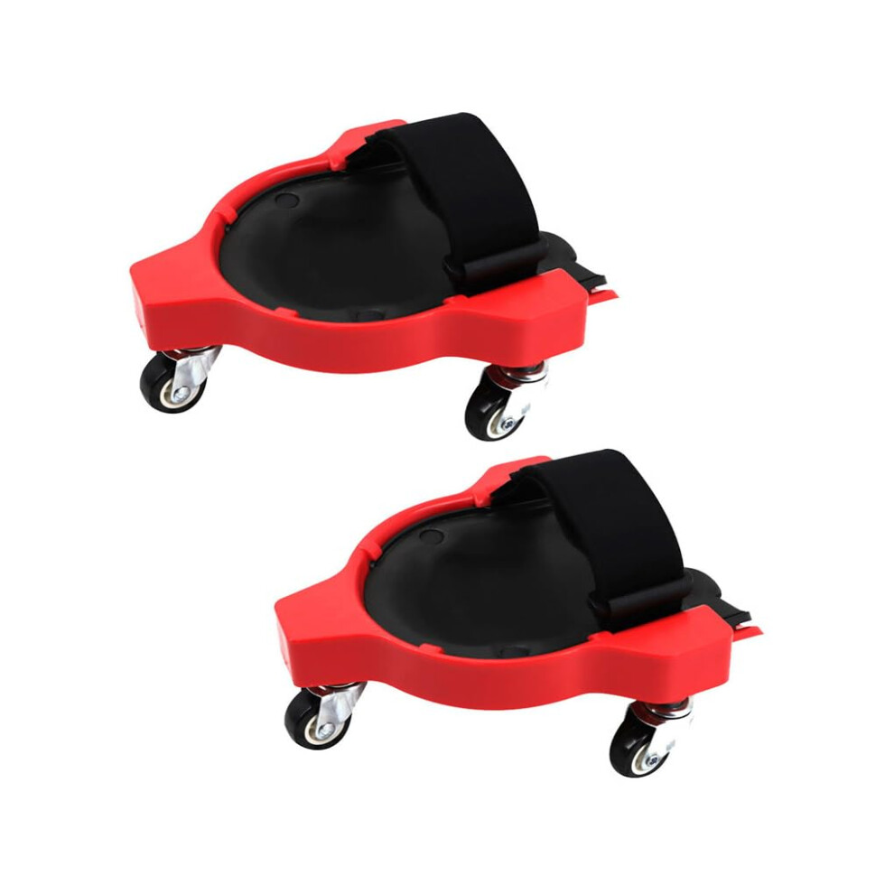 Rolling Pads For Knee Balance Unisex Universal Wheel Knee Pads, Red Color, Balance Support 9094768657867