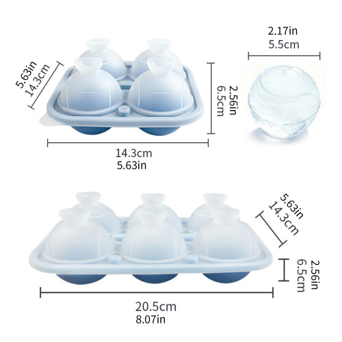 Multifunktionale Silikonformen für Eiswürfel, Schokolade-Rosa 4 2