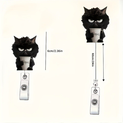 Lustige Katzen-Krankenschwester-Abzeichenrolle, 2