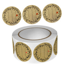 Decorative Baking Label Stickers 2000pcs SelfAdhesive for Cookies and Bread Packaging Elegant Branch Design for Parties