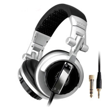Profesionálne stereo slúchadlá s nastaviteľným uzavretým dizajnom, izolácia hluku pre herné DJ monitory, imitácia ocele