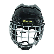 Hockey Helmet Adjustable Black Ice Speed Skate Headgear For Game And Dryland Hockey
