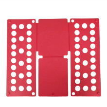 Adult Kids Magic Clothes Folder for T-Shirts and Jumpers, Red Clothes Organizer, Size 40-48 cm, Quick Folding Board