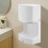WallMounted Air Wiper 1000W, Automatic Hand Dryer, Touchless Sensor, Drip Tray, Silver Finish, Restroom 3