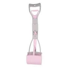 Pet dog feces picker with long handle, toilet bucket, dog feces grabber, outdoor pet carrying tool, long feces excavator (Blue) (Purple) Ref: 2429