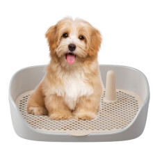 Puppy Pee Pad Holder Indoor Outdoor Use Dog Toilet Litter Box Potty Training With Protection Wall Large Size
