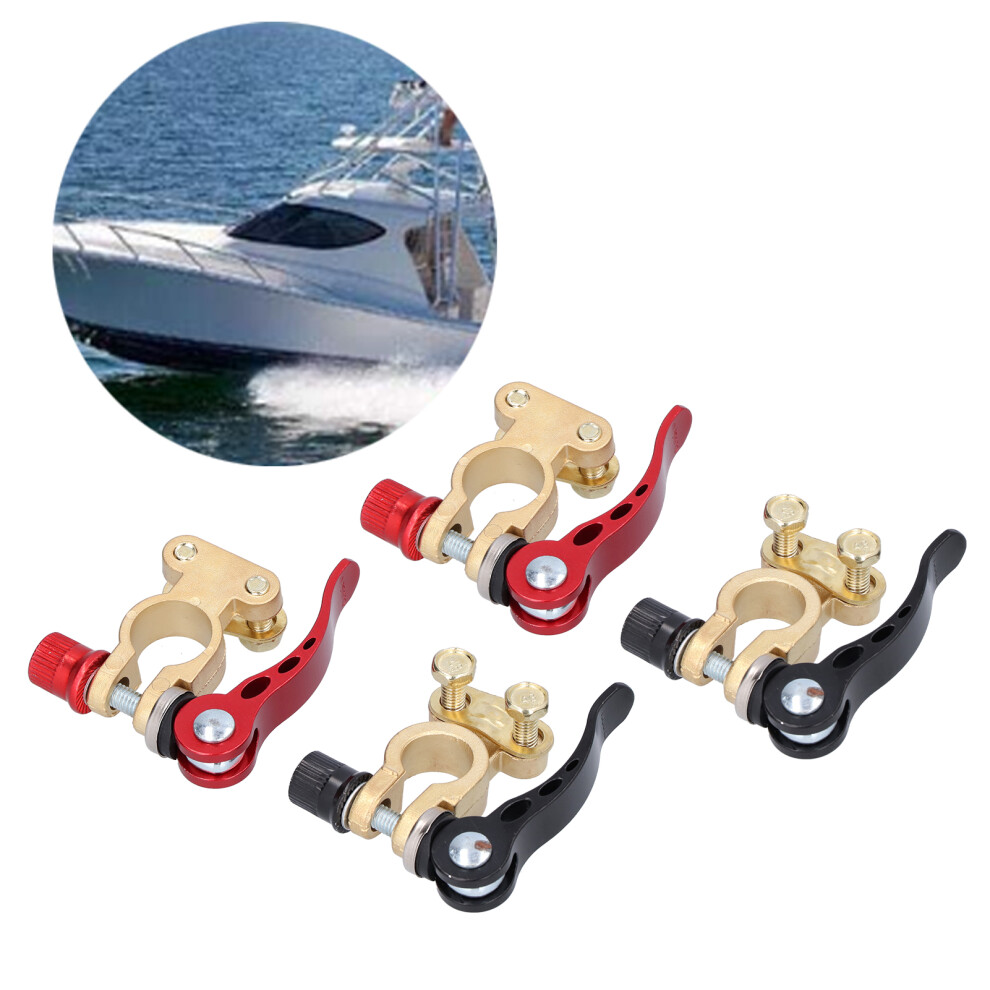 2 Sets Car Battery Terminal Connectors Brass Aluminum Alloy 17.5-19.1Mm 8411378036362