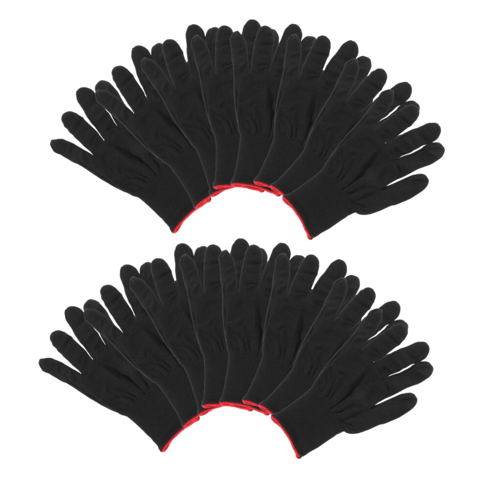 Static Gloves 12 Pairs Knitted Polyester Material Cut Resistant Safety Work Gloves For Mechanics 9426802686937