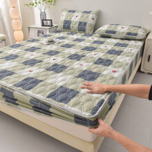 Bed Sheets Small Double Soft Quilted Mattress Cover Topper Lattice 120 X 200 Cm For Boys And Girls 1 Piece
