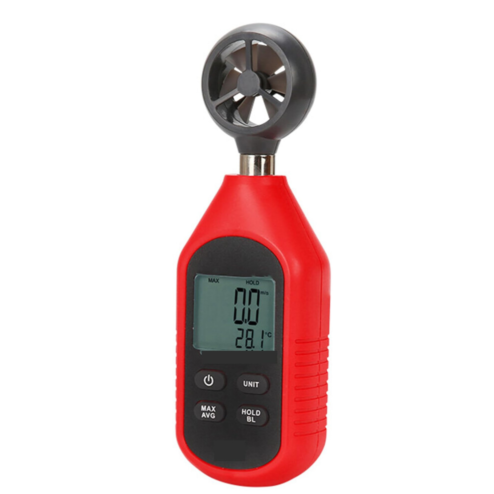 Anemometer, Handheld Portable, Lcd Backlight, Maximum/Average Data Retention, Wind Level Indication Ref: 2826 9347817205534