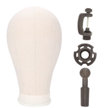 Easy to Use Cork Canvas Wig Head, Lightweight 21in Professional Wig Head, Display Head for Storage of Wigs, Designed for Cosmetologists, Salons, and