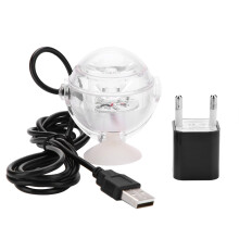 Luci sommergibili a LED per acquario, illuminazione acquatica decorativa in plastica per acquari, luce spot per pesci ad angolo regolabile con design