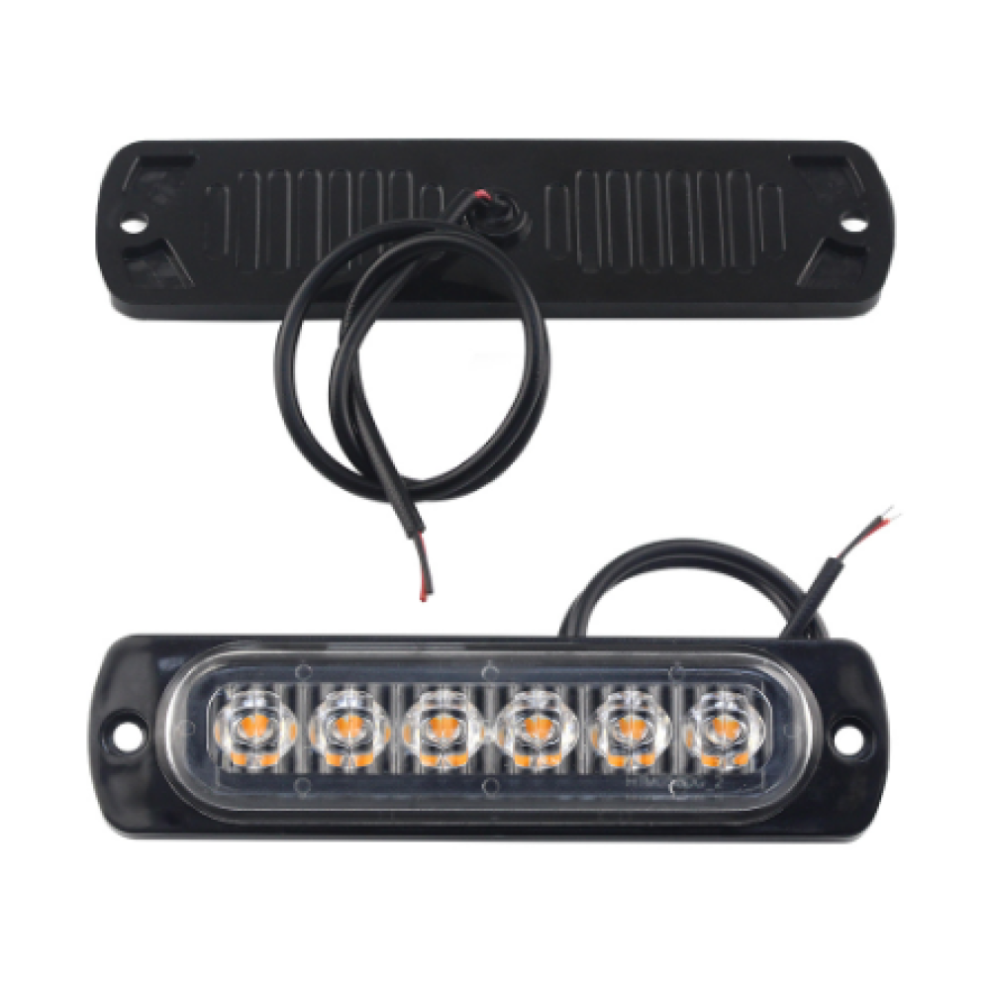 Emergency Warning For Trucks, Super Bright High Intensity Strobe 6Led Beacon 12-24V Flashing Bar With 18 Strobe Modes, Memory Function Light 9433291569153