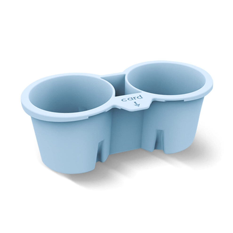 Console Cup Holder Insert Antislip Silicone For Center Console Car Accessories Vehicle Mount Beverage Drink Blue 9347817311617