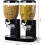 Double Plastic Dry Food Dispenser with Twist Dial for Portion Control (Black) 3