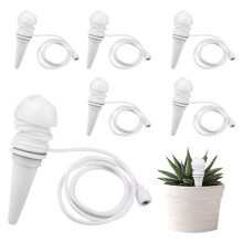 6Pcs Self Watering Globes with Hose, Automatic Drip Plant Watering System for Indoor Outdoor Use