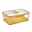 Bread Storage Container with Airtight Freshness Tracking Lid, Yellow Plastic Bread Keeper 1