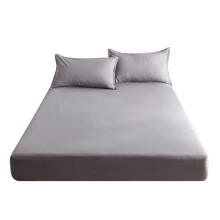 Fitted Sheet Cotton With Elastic Bands, NonAdjustable Mattress Covers For Single, Double, Queen Beds, 180 Cm