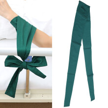 Green Cotton Bed Wrist & Ankle Restraint Straps for Self-Injury Prevention