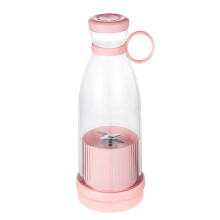 Portable Blender for Shakes and Smoothies, USB Rechargeable Mini Travel Blender with 6 Blades, Pink