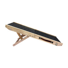 Adjustable Dog Ramp Wooden 4Tier Foldable Pet Ramp, 32.7Inch, For Beds, Couches, SUVs, Indoor Furniture