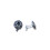 Leask Clan Crest Pewter T-Bar Cufflinks 1