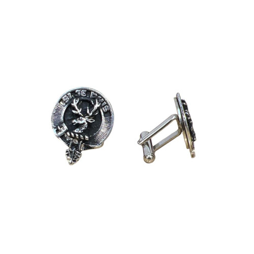 Colquhoun Clan Crest Pewter T-Bar Cufflinks
