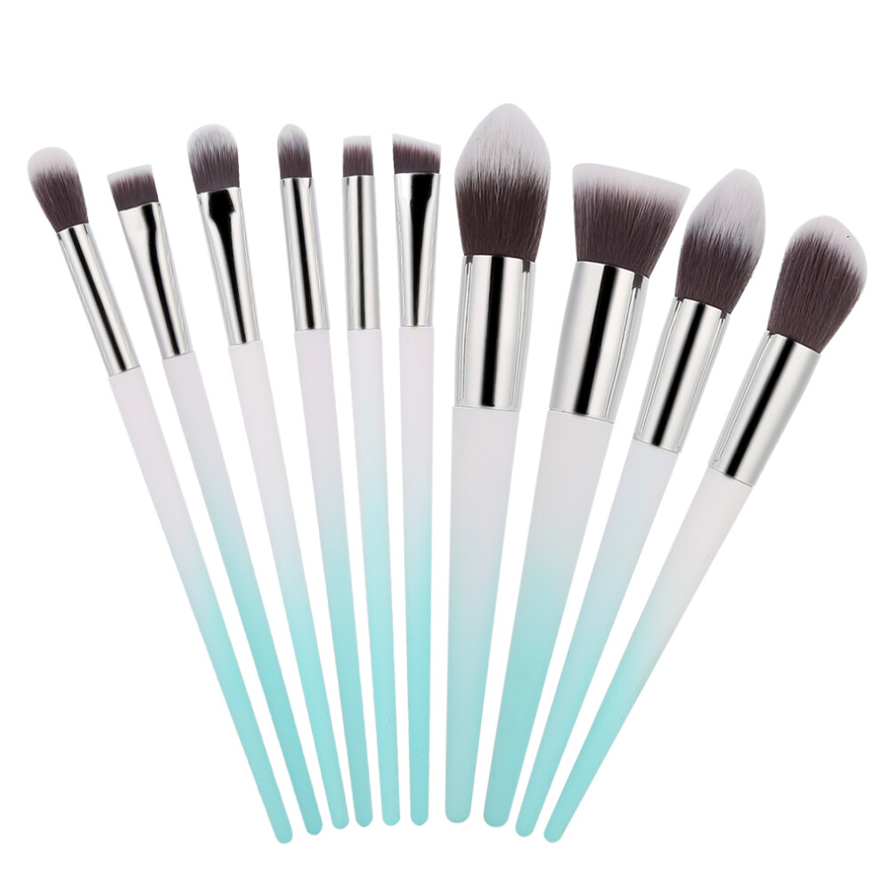 Professional Makeup Brush Set, Soft Synthetic Fibers Non-Shedding Premium Silky Soft Bristles Fashionable Sparkling Handle Nonslip Handle for Face
