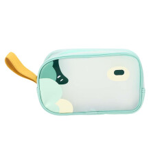 Bolsa de viagem feminina transparente, estojo para lápis, bolsa de maquiagem impermeável, bolsa organizadora com material durável, design