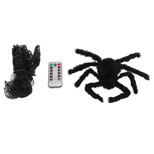 Φωτιστικά διακόσμησης για το Halloween με ιστό αράχνης, τηλεχειριστήριο, 8 1