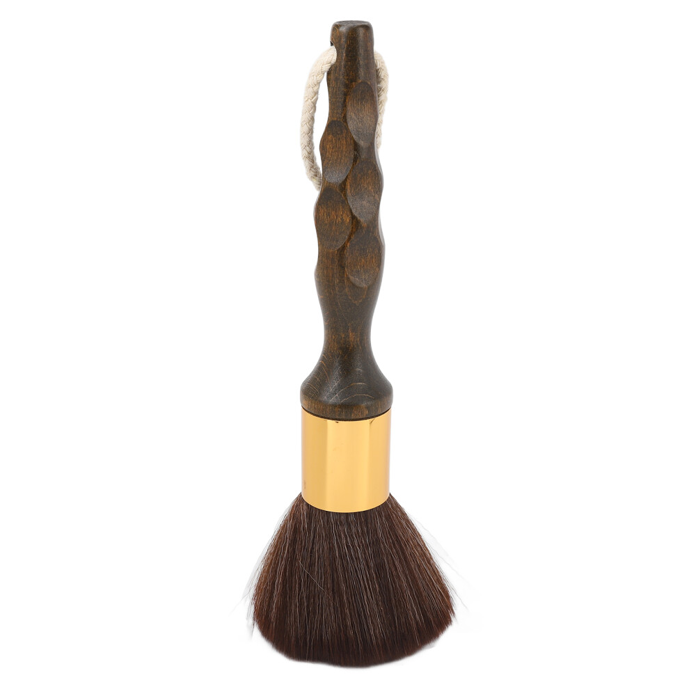 Ergonomic Design Wooden Handle Barber Neck Duster Brush For Salon Essential Grooming With Easy To Clean Soft Bristles And Compact Form For Nightclubs