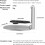 Metal Projector Bracket 6.6 Lb Load Capacity, 360 Degree Adjustable Swivel Desktop Mount Projector Stand 5